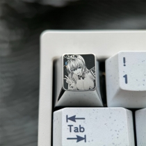 1U Titanium Alloy Artisan Keycaps Precision Pointillism for Mechanical Keyboard -Gotoh Hitori